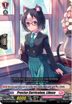 Precise Curriculum, Libuse (C) single card from Cardfight!! Vanguard