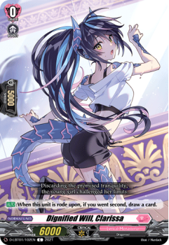 Dignified Will, Clarissa (C) single card from Cardfight!! Vanguard