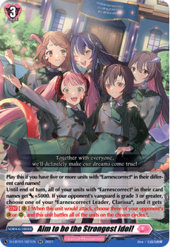 Aim to be the Strongest Idol! (RR) single card from Cardfight!! Vanguard