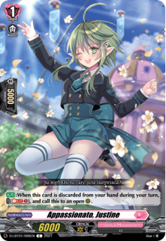 Appassionato, Justine (C) single card from Cardfight!! Vanguard