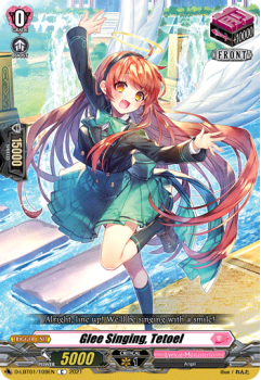 Glee Singing, Tetoel (C) single card from Cardfight!! Vanguard