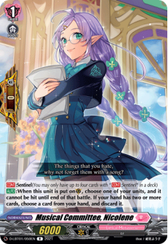 Musical Committee, Nicolene (R) single card from Cardfight!! Vanguard