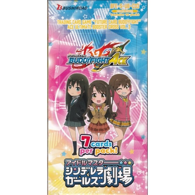 Future Card Buddyfight Ace Booster BOX Cross Vol.3 The Idolm@ster Cinderella Girls Theater (10 packs per box) | Chaos Cards Future Card Buddyfight Ace Booster BOX Cross Vol.3 The Idolm@ster Cinderella Girls Theater (10 packs per box) | Chaos Cards