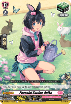 Peaceful Garden, Anika (C) single card from Cardfight!! Vanguard