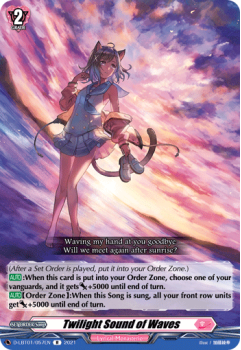 Twilight Sound of Waves (R) single card from Cardfight!! Vanguard