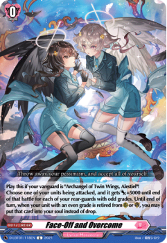 Face-Off and Overcome (C) single card from Cardfight!! Vanguard