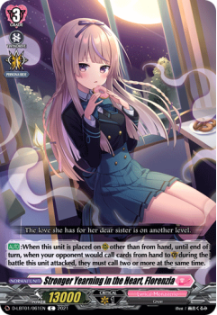 Stronger Yearning in the Heart, Florenzia (C) single card from Cardfight!! Vanguard