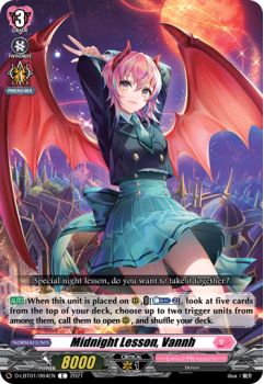 Midnight Lesson, Vannh (C) single card from Cardfight!! Vanguard
