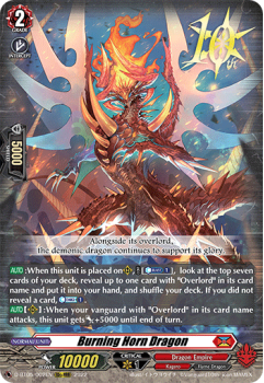 Burning Horn Dragon (10thRRR) : D-BT05-002 - Cardfight!! Vanguard Single Card