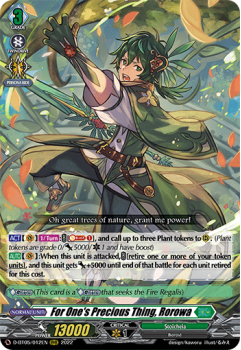 For One's Precious Thing, Rorowa (RRR) : D-BT05-012 - Cardfight!! Vanguard Single Card