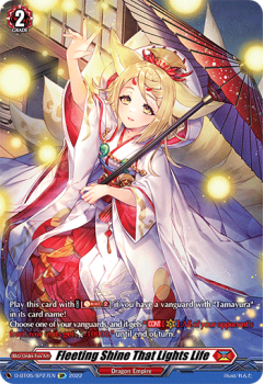Fleeting Shine That Lights Life (SP) : D-BT05-SP27 - Cardfight!! Vanguard Single Card