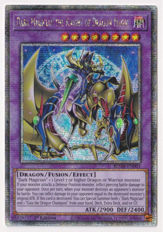 Dark Magician the Knight of Dragon Magic (Quarter Century Secret Rare) : BLMR-EN001b - Yu-Gi-Oh! Single Card Dark Magician the Knight of Dragon Magic (Quarter Century Secret Rare) : BLMR-EN001b - Yu-Gi-Oh! Single Card