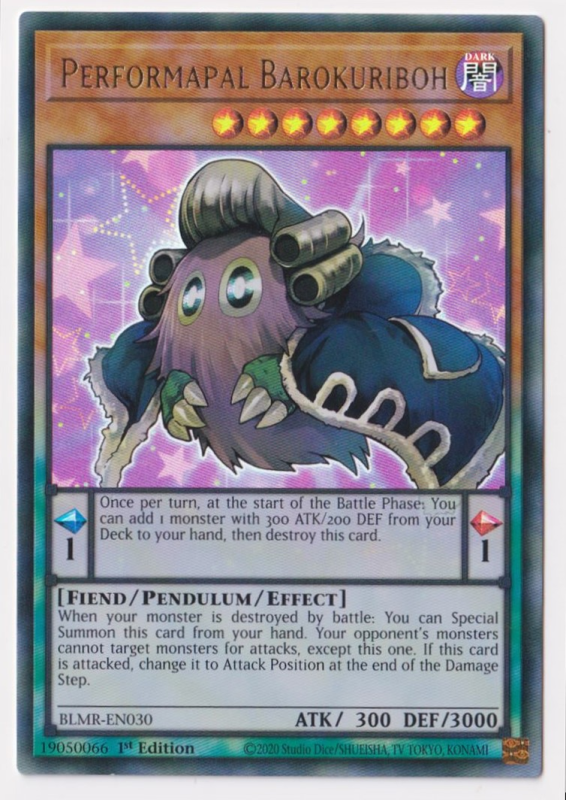Performapal Barokuriboh (Ultra Rare) : BLMR-EN030 - Yu-Gi-Oh! Single Card Performapal Barokuriboh (Ultra Rare) : BLMR-EN030 - Yu-Gi-Oh! Single Card