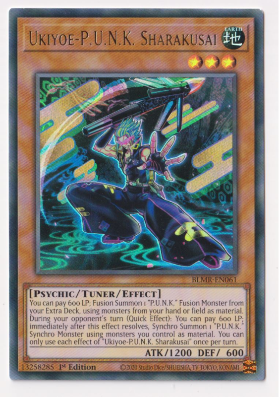 Ukiyoe-P.U.N.K. Sharakusai (Ultra Rare) : BLMR-EN061 - Yu-Gi-Oh! Single Card Ukiyoe-P.U.N.K. Sharakusai (Ultra Rare) : BLMR-EN061 - Yu-Gi-Oh! Single Card
