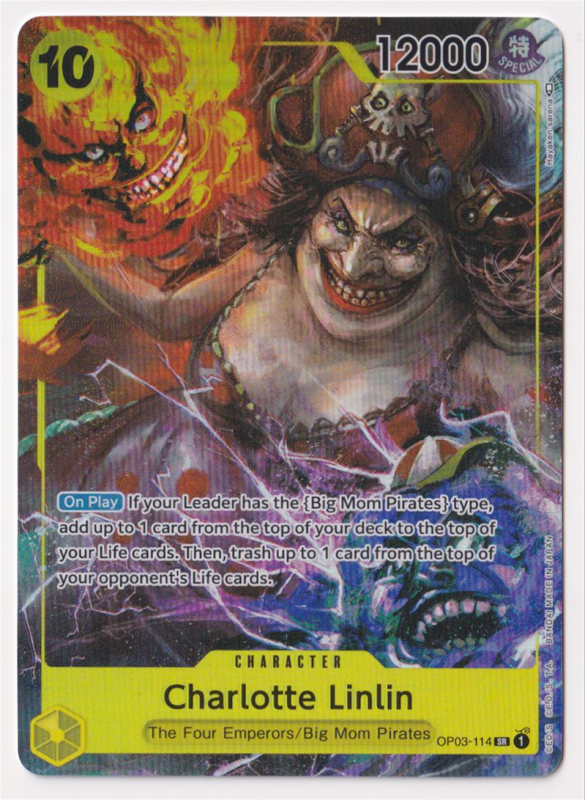 Charlotte Linlin (ALTERNATE ART) : OP03-114 PILLARS OF STRENGTH - One Piece Single Card Charlotte Linlin (ALTERNATE ART) : OP03-114 PILLARS OF STRENGTH - One Piece Single Card