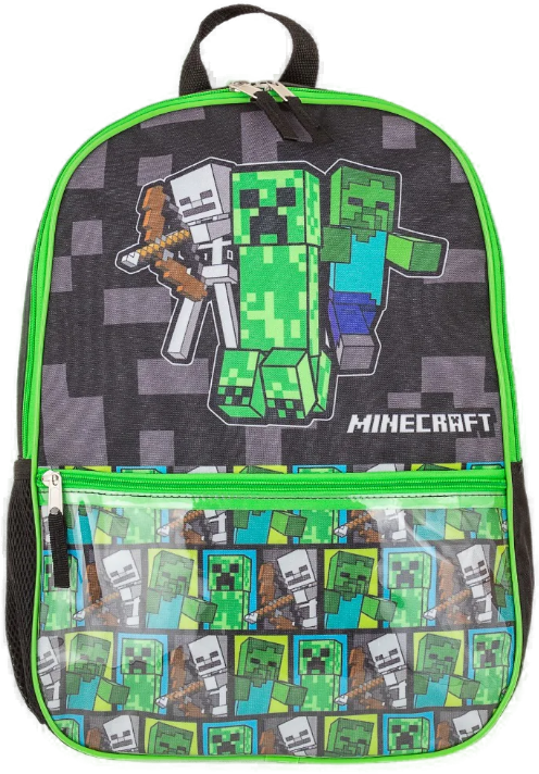 Minecraft Backpack Piece Backpack Set Bioworld Kids Minecraft