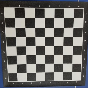 CNChess Vinyl Chess Board (black border) 19" X 19" - Black Squares