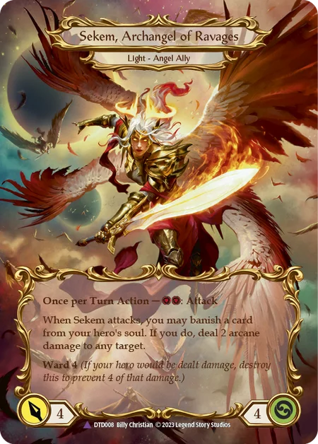 Figment of Ravages // Sekem, Archangel of Ravages (COLD FOIL Figment of Ravages // Sekem, Archangel of Ravages (COLD FOIL