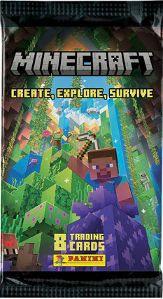 Minecraft Create Explore Survive Trading Cards - Booster Pack (8 Cards)
