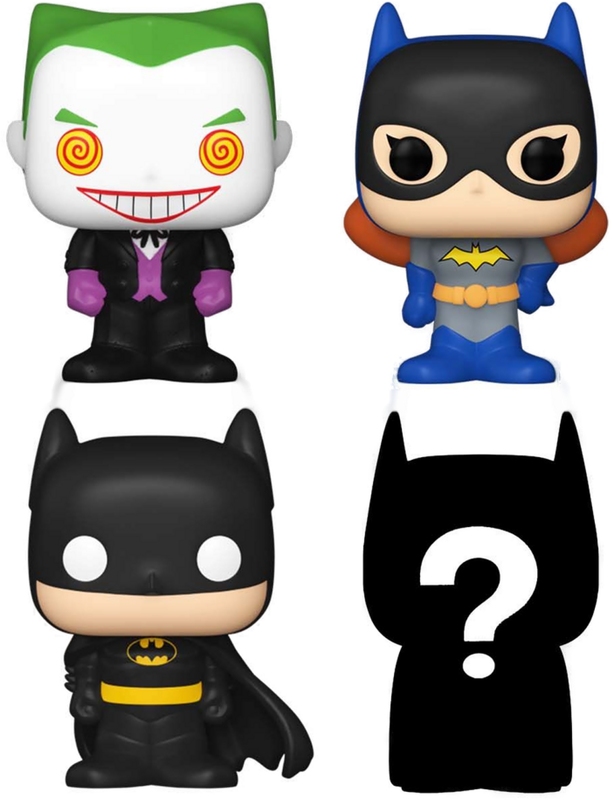 Funko Bitty Pop - DC Batman, Batgirl, The Joker And A Mystery Surprise Mini Figure Funko Bitty Pop - DC Batman, Batgirl, The Joker And A Mystery Surprise Mini Figure