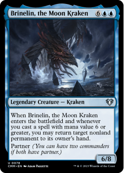 Brinelin, the Moon Kraken single card from Magic the Gathering