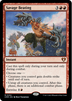 Savage Beating single card from Magic the Gathering