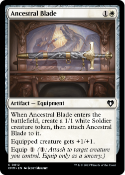 Ancestral Blade single card from Magic the Gathering