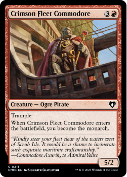 Crimson Fleet Commodore single card from Magic the Gathering
