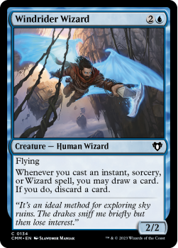Windrider Wizard single card from Magic the Gathering
