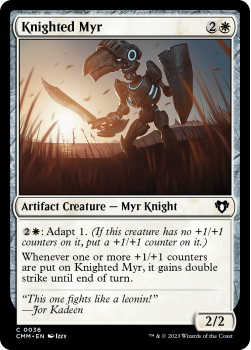 Knighted Myr single card from Magic the Gathering