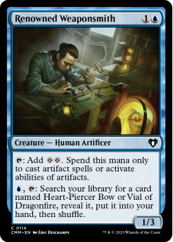 Renowned Weaponsmith single card from Magic the Gathering