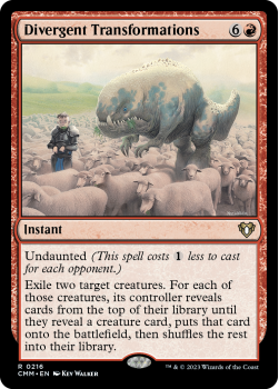 Divergent Transformations single card from Magic the Gathering