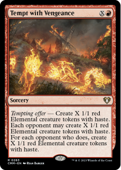 Tempt with Vengeance single card from Magic the Gathering