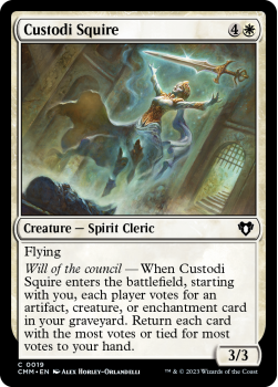 Custodi Squire single card from Magic the Gathering