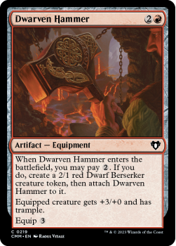 Dwarven Hammer single card from Magic the Gathering