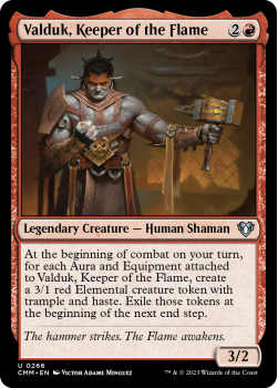 Valduk, Keeper of the Flame single card from Magic the Gathering