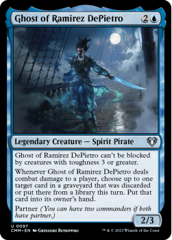 Ghost of Ramirez DePietro single card from Magic the Gathering