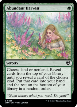 Abundant Harvest single card from Magic the Gathering