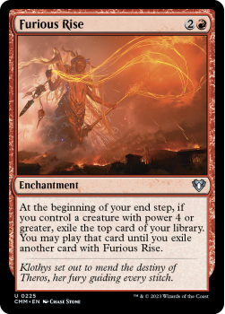 Furious Rise single card from Magic the Gathering