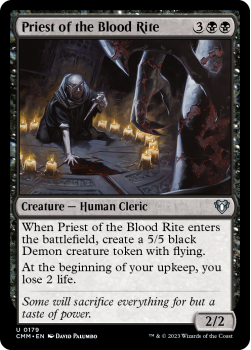 Priest of the Blood Rite single card from Magic the Gathering