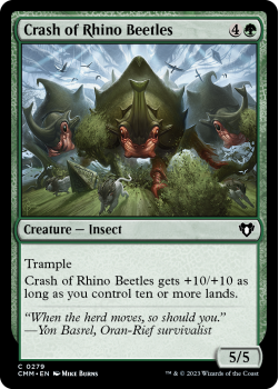 Crash of Rhino Beetles single card from Magic the Gathering
