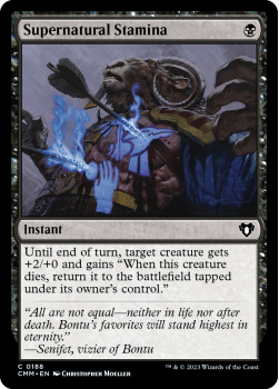 Supernatural Stamina single card from Magic the Gathering