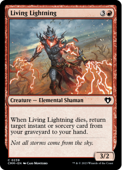 Living Lightning single card from Magic the Gathering