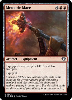 Meteoric Mace single card from Magic the Gathering