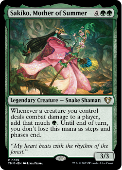 Sakiko, Mother of Summer single card from Magic the Gathering