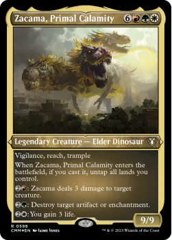 Zacama, Primal Calamity (ETCHED FOIL) single card from Magic the Gathering