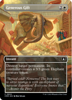 Generous Gift (BORDERLESS) single card from Magic the Gathering