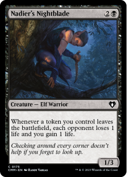 Nadier's Nightblade single card from Magic the Gathering