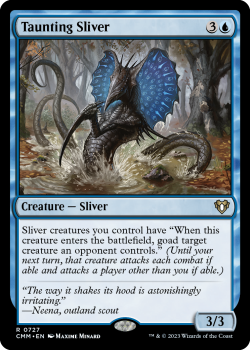 Taunting Sliver single card from Magic the Gathering