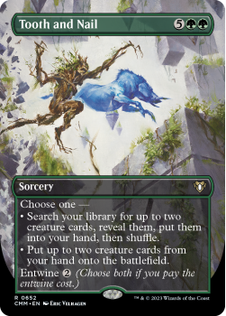 Tooth and Nail (BORDERLESS) single card from Magic the Gathering